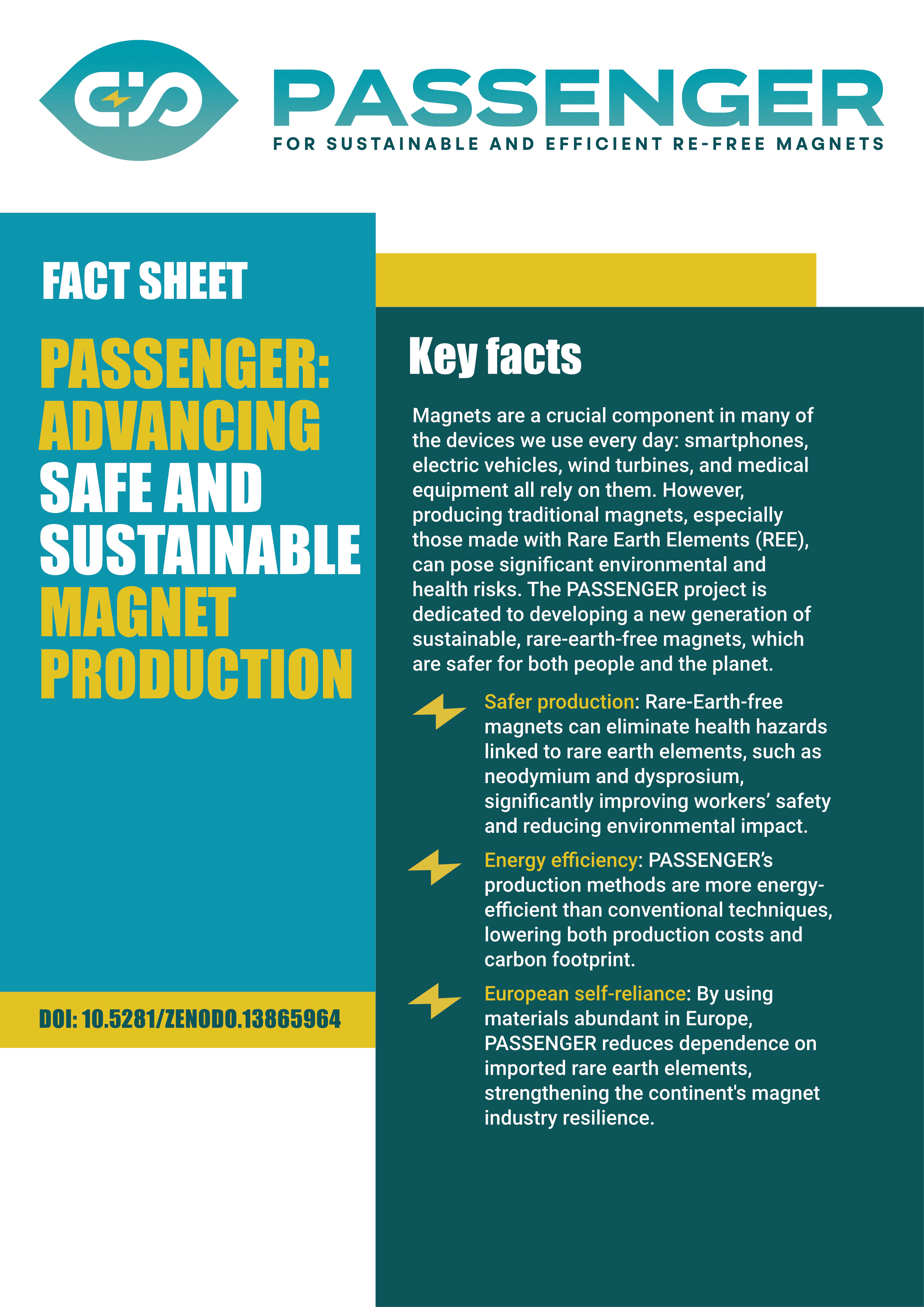 PASSENGER_Safe_Sustainable_Magnet_Production